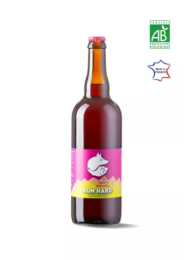 Bière FRUITS ROUGES sans alcool 75cl - RUN'HARD