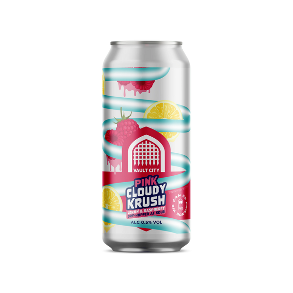 Bière Pink Cloudy Krush - Vault City sans alcool 0,5